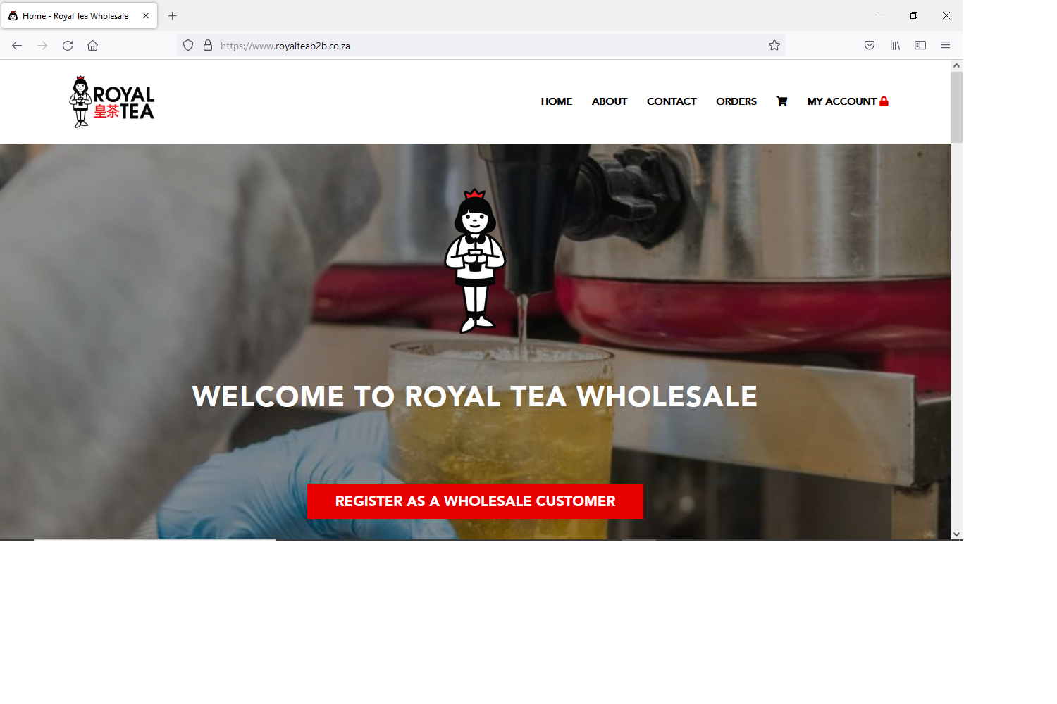 Tea Wholesale Wordpress Design